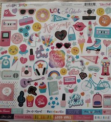 Echo Park Paper sets, chipboard stickers, Sticker book, embellishments