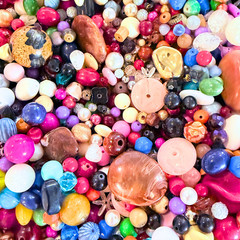 Mystery Vintage Bead Lot for Junk Journals, Mixed Media, Ephemera & Craft