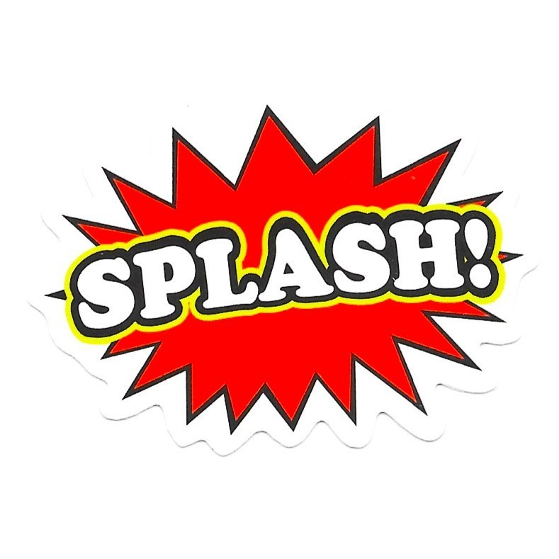 Splash Vinyl Sticker Cartoon Bubble Waterproof Die Cut Laptop Water Bottle Decal