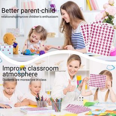 2100 Pcs Star Stickers, Glitter Star Stickers for Reward Chart 30 Sheets Rewa…