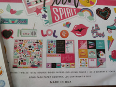Echo Park Paper sets, chipboard stickers, Sticker book, embellishments