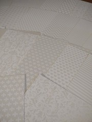 Scrapbook Craft JJ Heavyweight Paper 22 Sheets 8.5 x 11″ PEARL & WHITE TEXTURED
