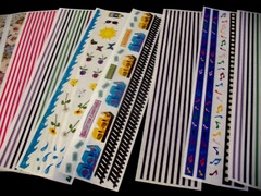 Lot of Stickers, Great Lengths, Hot Pink Lines, Textiles, Amusement Park, Dance