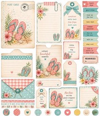Cute Themed Embellishments Junk Journal Scrapbook USA PICK A Set