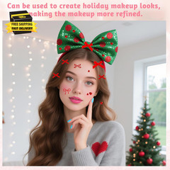 4 Sheets Bow Face Gems Stickers, Heart Rhinestones Hair Jewel, Self Adhesive Cry