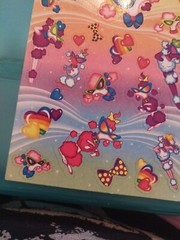 Vintage Lisa Frank Sticker Sheet Poodle Dogs S119 1990s