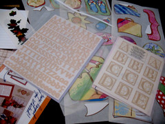 Lot Stickers, Gazebo, Beige Mini ABC&Monograms, Earthtones& Autumn Photomats