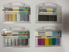 Lot of 10 EK Success Fastenater Decorative Metal Staple Bars See Description.