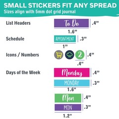 Practical Planner Stickers – Value Pack 48 Sheets, 6 Months of Aesthetic Agen…