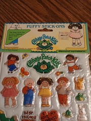 Vintage 80’s Cabbage Patch Kids Puffy Stick-Ons Stickers NEW Unopened