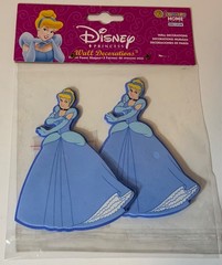 Lot Disney Theme Stickers New (5) & Card (1) Princesses, Peter Pan, Cinderella