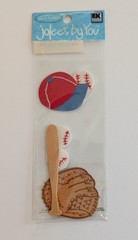 Jolee’s Baseball Glove Bat Hat & Balls Scrapbooking Stickers Mini Pack