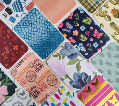 DESTASH – Large Lot of 50 Journal Cards in Assorted Decorative Paper
