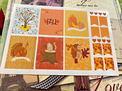Scrapbooking Embellishment Erin Condren Planner Autumn Fall Harvest Stickers