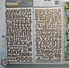 SUNRISE Duotone Glitter GOLD 237 Thicker Sticker Card 12-20mmH&6-30mmW L4RB