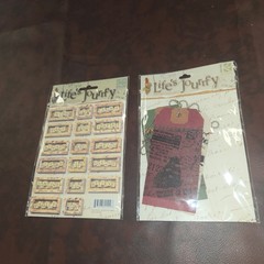 K&Company Lifes Journey Scrapbook Embellishment Lot 10 Packs Vintage Style Mixed