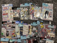 Brand NEW – Huge Scrapbooking Lot 40 + Packages Jolee’s Boutique, NASCAR & More
