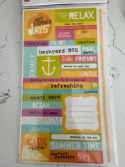 Me & My Big Ideas Mambi Stickers «Summer Time» Relax Heat Beach Sun Scrapbooking