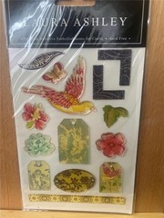 New vintage LAURA ASHLEY traditional epoxy stickers free USA ship
