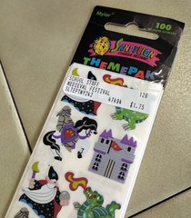Lot (37 Mods) SANDYLION Mylar Wizard Dragon Castle Knight Magic Fantasy Stickers