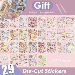 20 in 1 DIY Sticker Book, 3D Scene Stickers – Bakeries, Coffee Shops, Restaurant