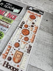 Sticker Lot – Sports Scrapbooking Stickers Baseball Hockey Bowl – Jolee’s + #181