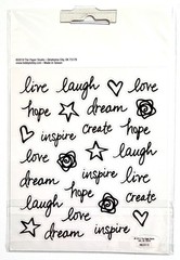 Live Laugh Love Stickers Scrapbooking Journal Card Paper Studio