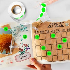 Colored Dot Stickers 3/4″ Round Labels – 4000PCS, 10 Color-Coded for Classroom &