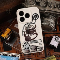 Black & White Vintage Filmstrip Scrapbook Stickers – Aesthetic
