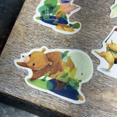 Lot of 12 ATO Planning Stickers Cat, Bear, Bunny & MIA Assorted Sizes Brand New