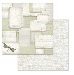 Stamperia Intl Letters & Flowers Double Sided Paper Pad (10/Pack), 12″ x 12″,…