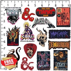 Graphics and More DandD 50ct Vinyl Stickers Pack