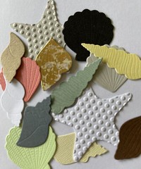 SMALL SEASHELL Die-Cuts(7pc) Seahorse•Shells•Ocean•Starfish •Sand Dollar•Sand