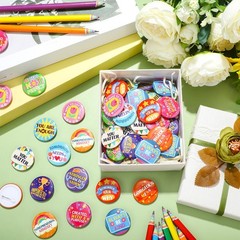 240 PCS Reward Button Pins Employee Of The Month Badges 12 Styles Appreciation
