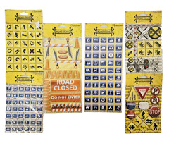 VTG 2008 Reminisce Road Signs 3D Embellishment Sticker Packs Rail Xing Stop