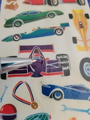 LOT of 2: Mello Smello Scratch ‘n Smell Stickers ~ 2003 Racing Cars Speedway NOS