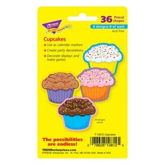 Trend Cupcakes Mini Accents Variety Pack Bulletin Board Decor 3 Inch 36 PCS