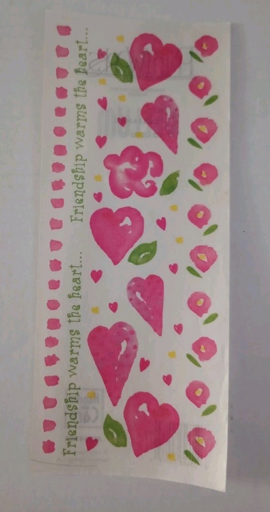 Paperworks 1 Sheet Friendship Vellum Stickers Scrapbook Border Embellishments