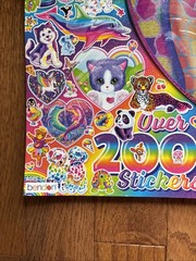 Lisa Frank Giant Sticker Activity Pad Over 2000 Stickers, Play Scenes, Design Pg