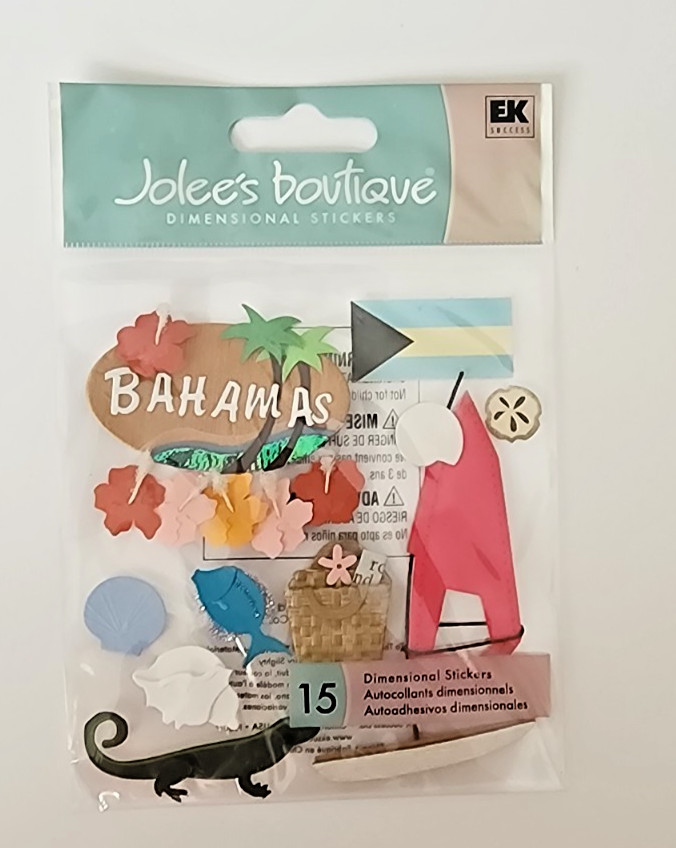 RETIRED Jolee’s Boutique 3D Embellishments – Bahamas Destination – SPJE023