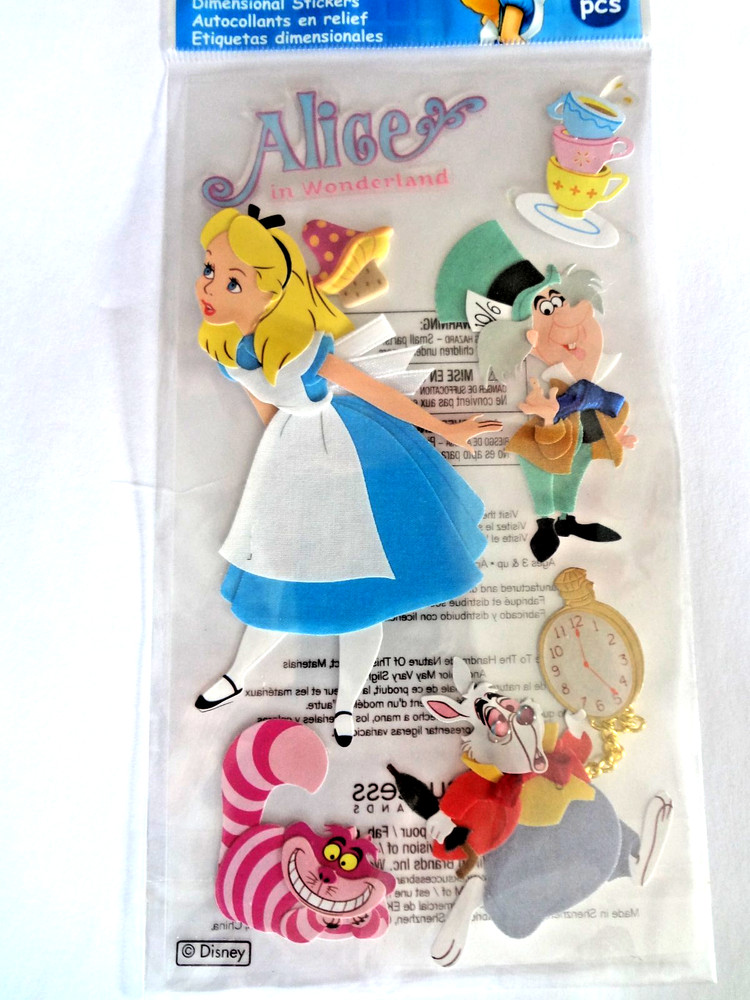 Disney – EK Success -ALICE IN WONDERLAND scrapbooking Sticker