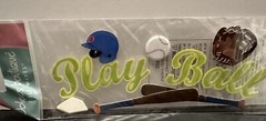 Jolee’s Boutique Play Ball Baseball Phrase Sticker Scrapbooking Glove Bat