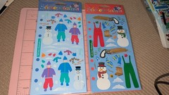 Stickopotamus Stickers Snow Day / Winter Accessories Hat Scarf Snowman Lot 2