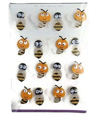 Cute Bumblebee Stickers with Wiggle Eyes – 3D Stickers