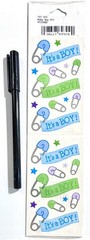 Baby It’s a Boy Frances Meyer Stickers Scrapbooking Card Journal Planner FMI