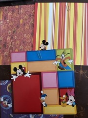 Vintage DISNEY EPCOT Mickey Mouse Minnie Lot Approx 110 + Scrapbook Sheets 12×12