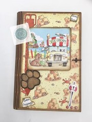 Craft Consortium SANDY PAWS WOOD EPHEMERA SHAPES (10PC) scrapbooking