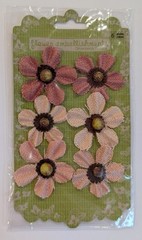 Prima Marketing Homespun Bittles Burlap Flowers Scrapbooking Embellishments