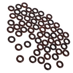 50Pcs Wooden Craft Connectors Coffee Color for Jewelry Making