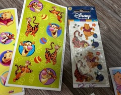 Lot Of 14 Vintage Winnie The Pooh Sticker Packs And Patches